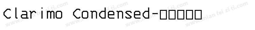 Clarimo Condensed字体转换